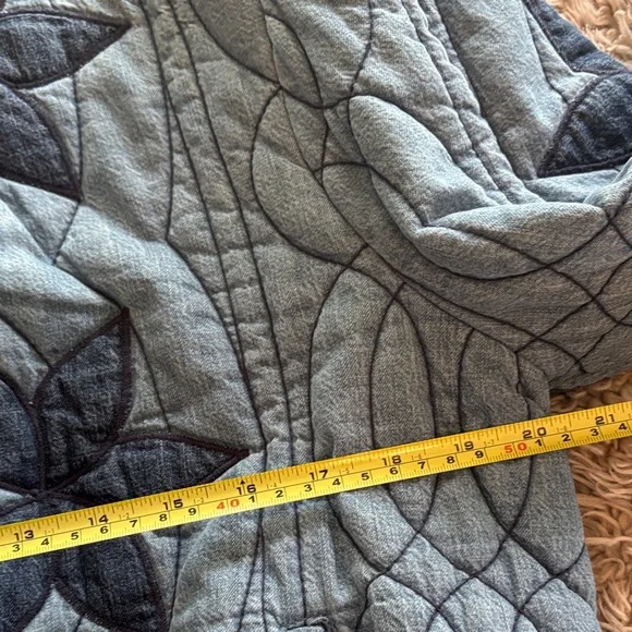 Free People Denim Blue Floral Jacket - Picture 8 of 12